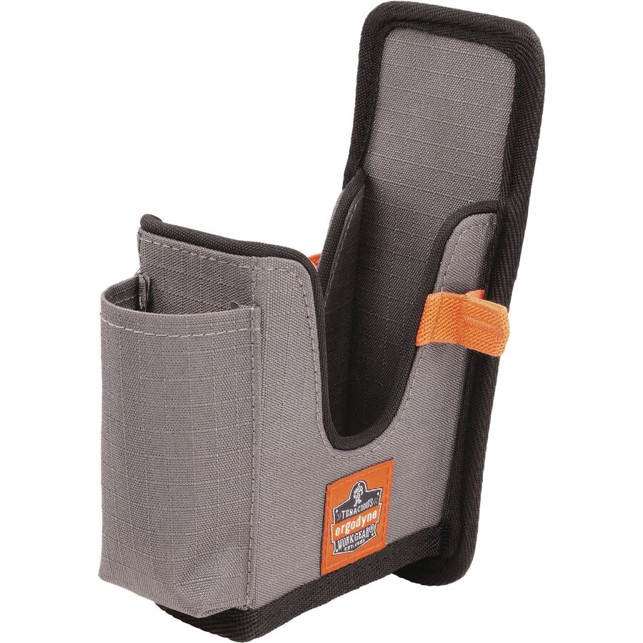 Ergodyne Squids 5541 Carrying Case Rugged (Holster) Bar Code Scanner, Mobile Computer, Pen - Gray - Drop Resistant, Abra