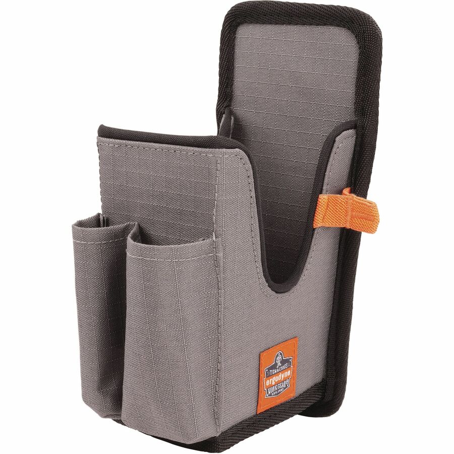 Ergodyne Squids 5541 Carrying Case Rugged (Holster) Bar Code Scanner, Mobile Computer, Pen - Gray - Drop Resistant, Abra