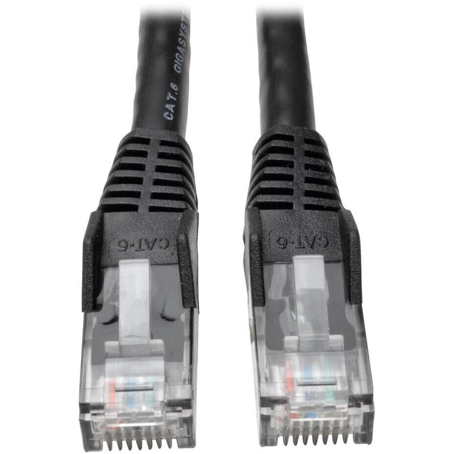 Tripp Lite series Gigabit N201-014-BK Cat.6 UTP Patch Network Cable - 14 ft Category 6 Network Cable for Network Device,