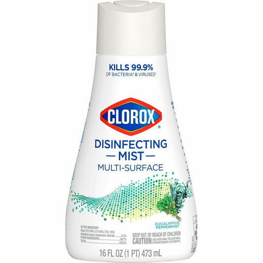 Clorox Disinfecting, Sanitizing & Antibacterial Mist Refill - 16 fl oz (0.5 quart) - Eucalyptus Peppermint Scent - Non-a