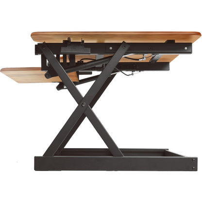 Rocelco DADR-46 46" Adjustable Desk Riser with EVR - 20" Height x 46" Width - Desk - Teak - For Monitor, Notebook, Keybo