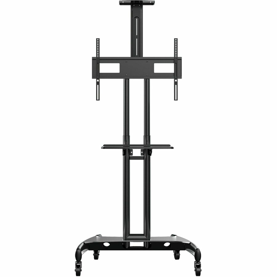 Rocelco VSTC Standard TV Cart - 100 lb Load Capacity - 4 Casters - 2.50" Caster Size - Steel Frame - Black - 32" to 70" 