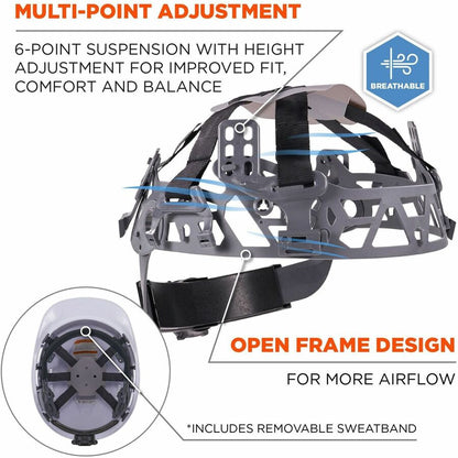 Ergodyne 8966 Lightweight Cap-Style Hard Hat - Recommended for: Head, Construction, Oil & Gas, Forestry, Mining, Utility