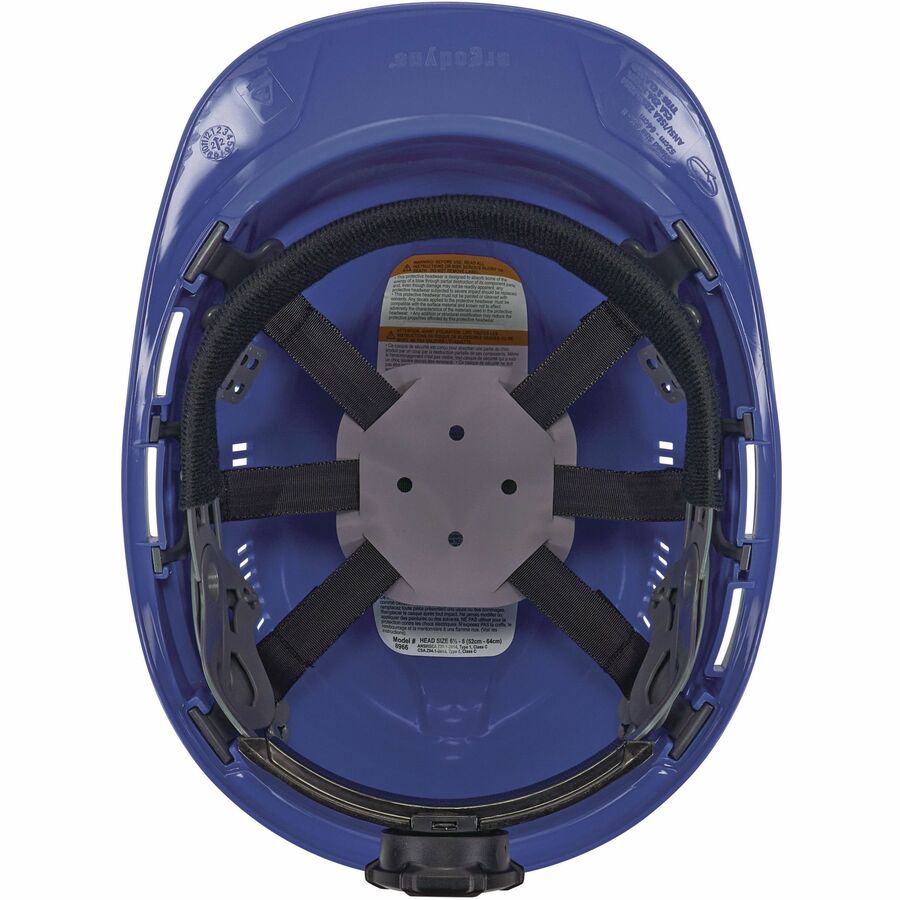Ergodyne 8966 Lightweight Cap-Style Hard Hat - Recommended for: Head, Construction, Oil & Gas, Forestry, Mining, Utility