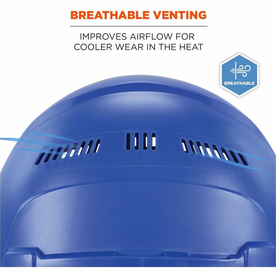 Ergodyne 8966 Lightweight Cap-Style Hard Hat - Recommended for: Head, Construction, Oil & Gas, Forestry, Mining, Utility