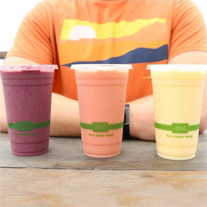 World Centric Compostable Clear Cold Cups - 20 fl oz - Clear - Polylactic Acid (PLA) - 20 / Carton
