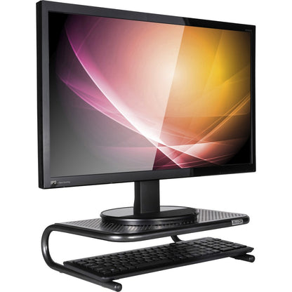 Allsop Metal Art Jr. Monitor Stand - 4" Height x 14" Width x 9" Depth - Powder Coated - Metal - Pearl Black - 1 Each