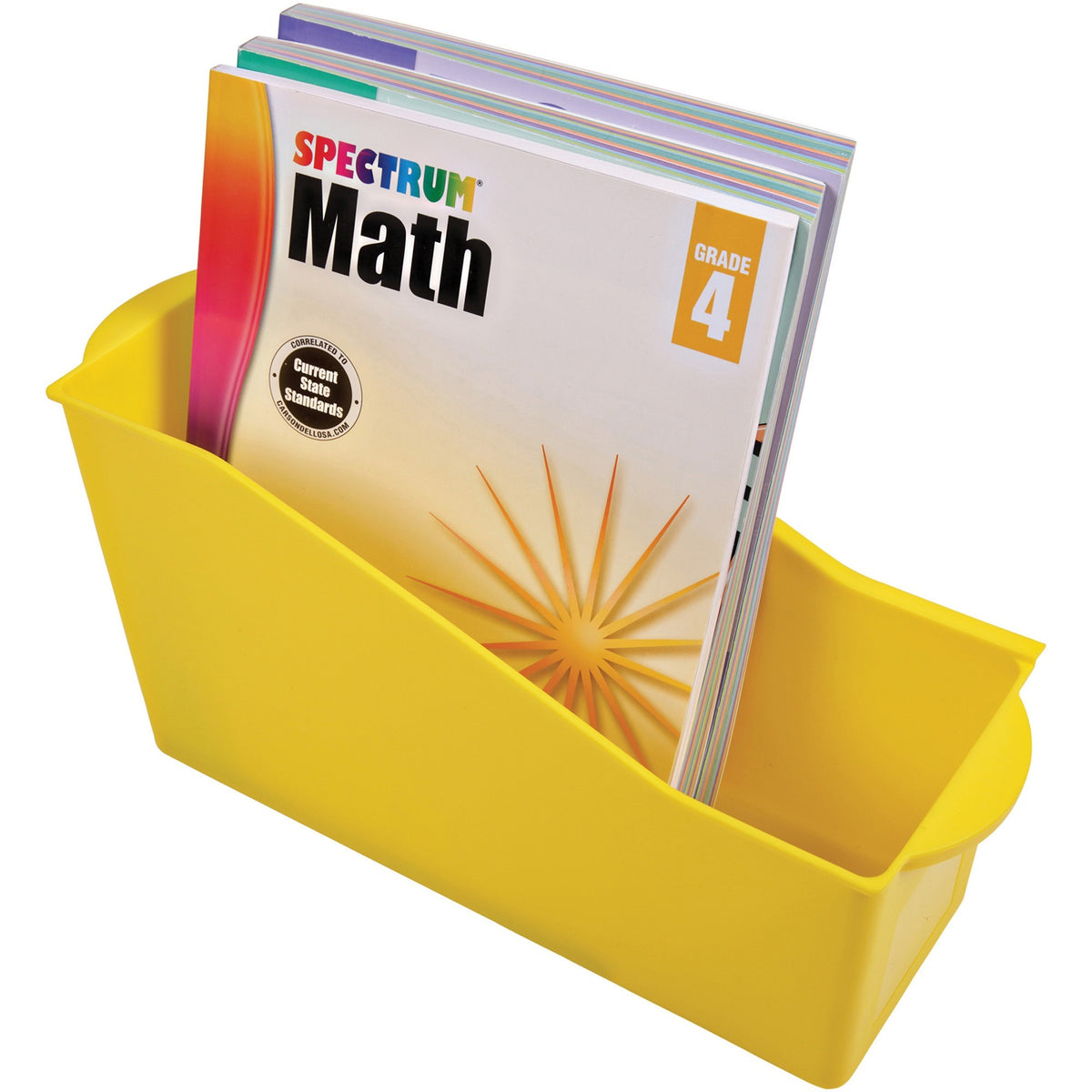 Deflecto Antimicrobial Kids Book Bin - 7.35" Height x 14.20" Width x 5.34" Depth - 1 Each