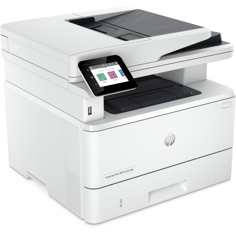 HP LaserJet Pro 4101fdne Laser Multifunction Printer - Monochrome - White - Copier/Fax/Printer/Scanner - 63 ppm Mono Pri