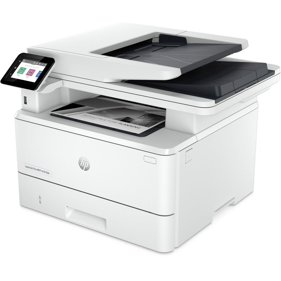 HP LaserJet Pro 4101fdn Laser Multifunction Printer - Monochrome - White - Copier/Fax/Printer/Scanner - 4800 x 600 dpi P