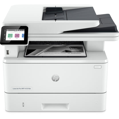 HP LaserJet Pro 4101fdn Laser Multifunction Printer - Monochrome - White - Copier/Fax/Printer/Scanner - 4800 x 600 dpi P