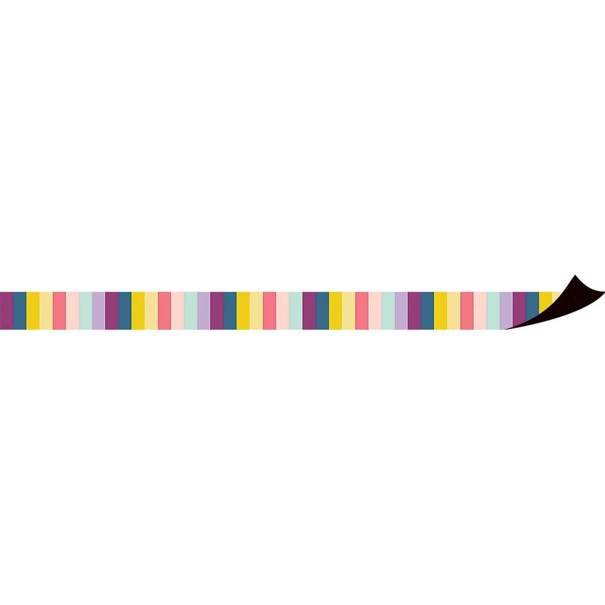 Teacher Created Resources Magnetic Board Border - Magnetic - Stripes - Durable, Reusable - 1.50" Depth x 24" Length - Mu