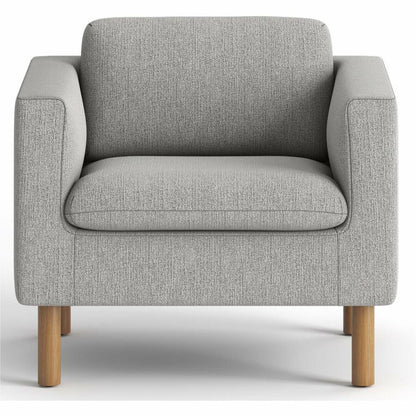 HON Parkwyn Club Chair - Material: Fabric - Finish: Gray - 1 Each