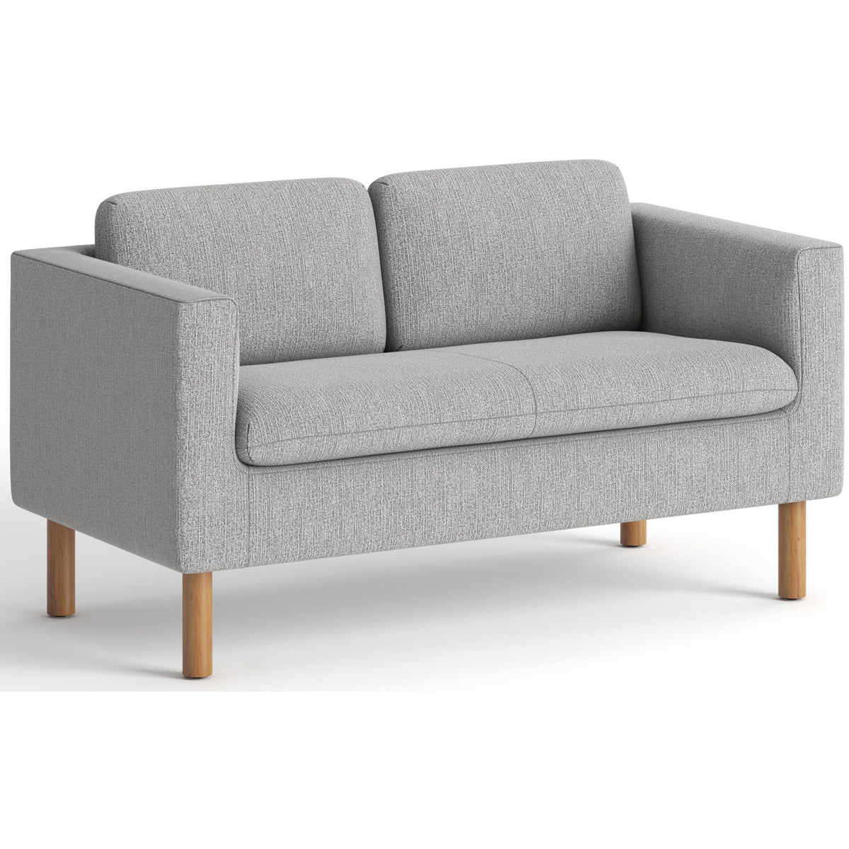 HON Parkwyn Loveseat - Material: Fabric - Finish: Gray - 1 Each