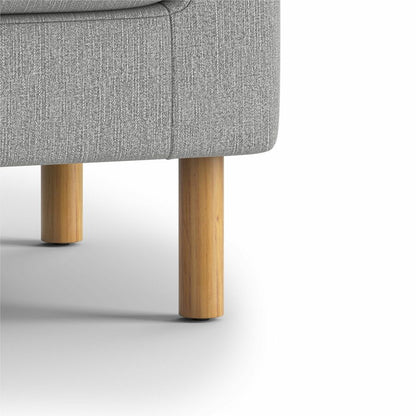HON Parkwyn Ottoman - Material: Fabric - Finish: Gray - 1 Each