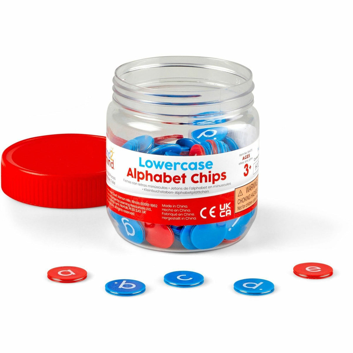 Learning Resources Hand2Mind Lowercase Alphabet Chips - Learning Toy - Theme/Subject: Fun - 3+ - Rainbow
