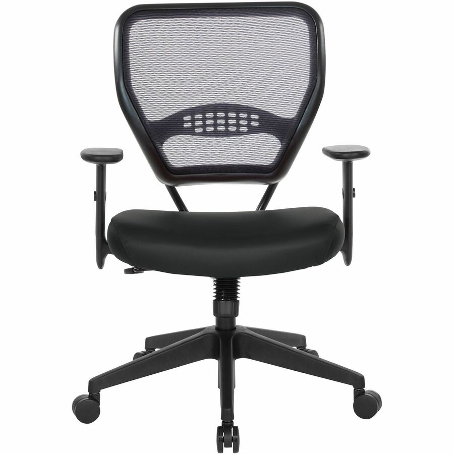 Office Star 5500 Dillon Back & Seat Managers Chair - Black Seat Color - Vinyl Seat Material - Black Back Color - Vinyl B