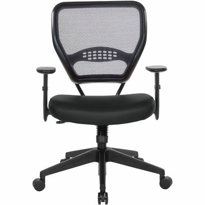 Office Star 5500 Dillon Back & Seat Managers Chair - Black Seat Color - Vinyl Seat Material - Black Back Color - Vinyl B