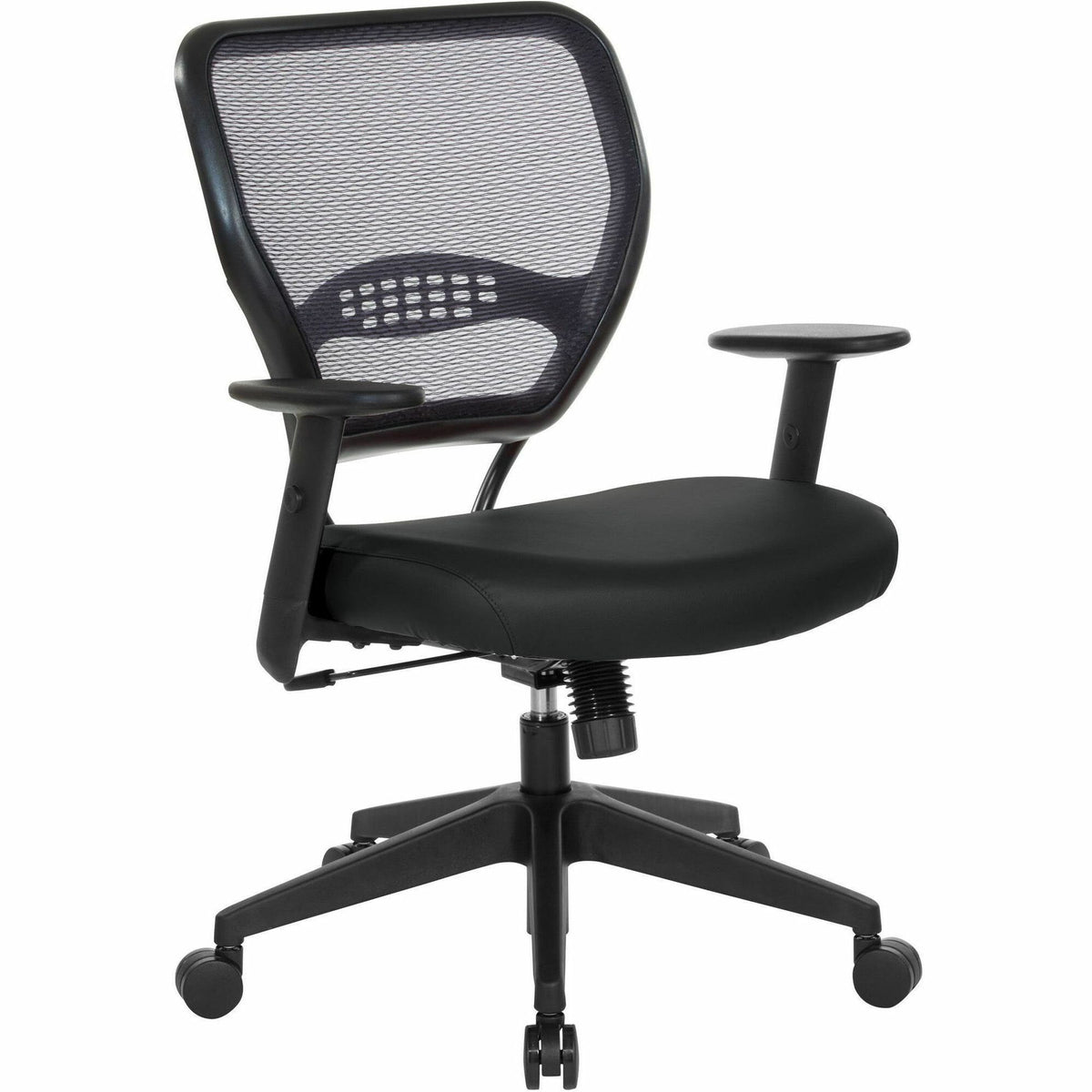 Office Star 5500 Dillon Back & Seat Managers Chair - Black Seat Color - Vinyl Seat Material - Black Back Color - Vinyl B
