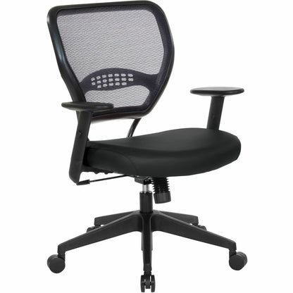 Office Star 5500 Dillon Back & Seat Managers Chair - Black Seat Color - Vinyl Seat Material - Black Back Color - Vinyl B
