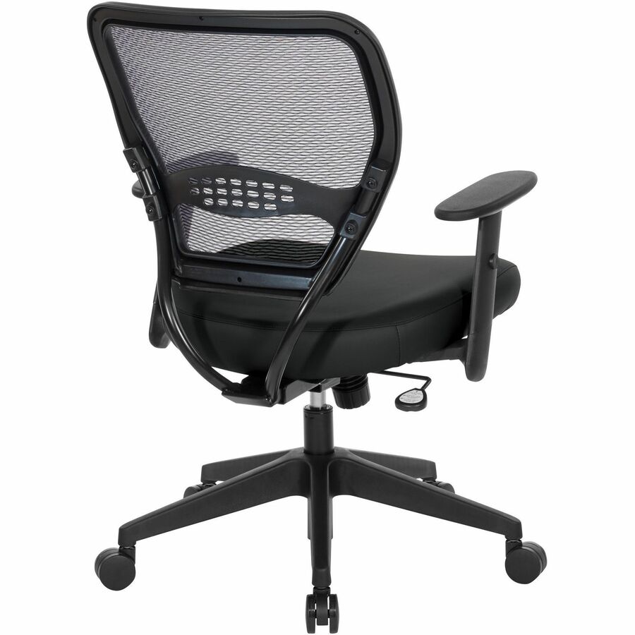 Office Star 5500 Dillon Back & Seat Managers Chair - Black Seat Color - Vinyl Seat Material - Black Back Color - Vinyl B