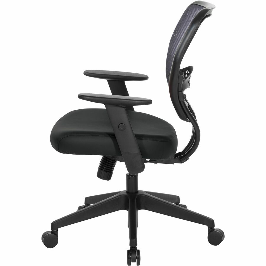 Office Star 5500 Dillon Back & Seat Managers Chair - Black Seat Color - Vinyl Seat Material - Black Back Color - Vinyl B