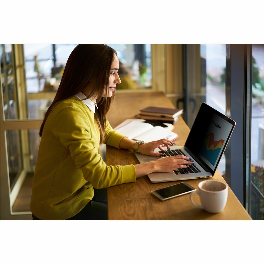 3M Bright Screen Privacy Filter for 13.3in Laptop, 16:9, BP133W9B Black, Matte - For 13.3" Widescreen LCD 2 in 1 Noteboo