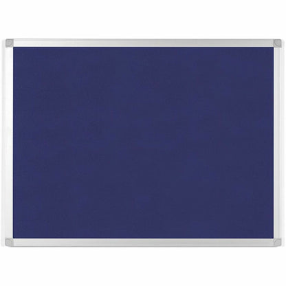 MasterVision Ayda Fabric Bulletin Board - 18" x 24" - 18" Board Height x 24" Board Width - Blue Felt, Fabric Surface - 1