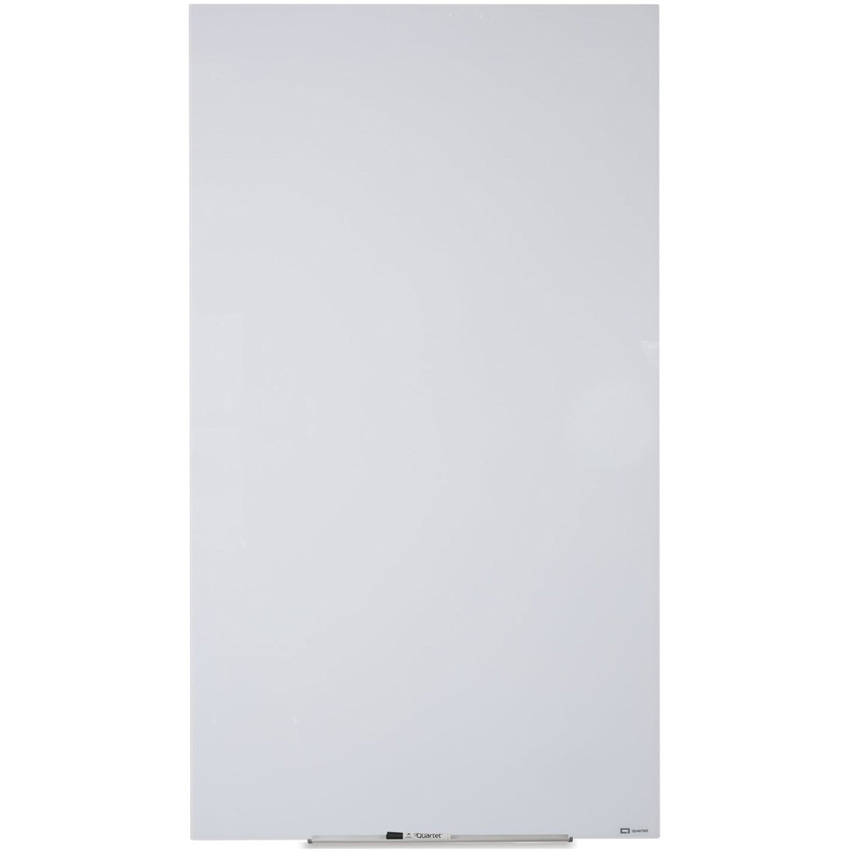 Quartet InvisaMount Vertical Glass Dry-Erase Board - 28x50 - 50" (4.2 ft) Width x 28" (2.3 ft) Height - White Glass Surf