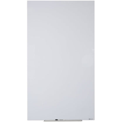 Quartet InvisaMount Vertical Glass Dry-Erase Board - 28x50 - 50" (4.2 ft) Width x 28" (2.3 ft) Height - White Glass Surf
