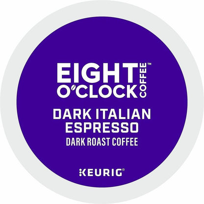 Eight O'Clock® K-Cup Dark Italian Espresso Coffee - Compatible with Keurig Brewer - Dark - K-Cup - Dark Italian Espresso