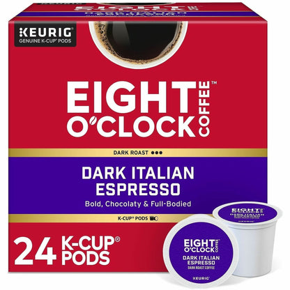 Eight O'Clock® K-Cup Dark Italian Espresso Coffee - Compatible with Keurig Brewer - Dark - K-Cup - Dark Italian Espresso