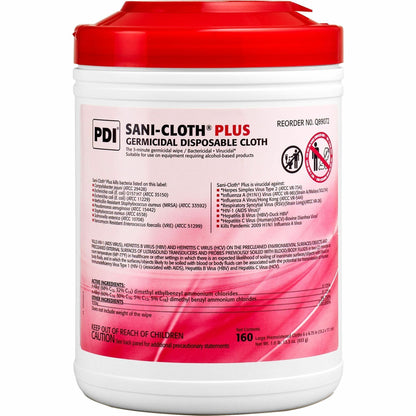 PDI Sani-Cloth Plus Germicidal Disposable Cloth - 6.75" Length x 6" Width - 1 Each