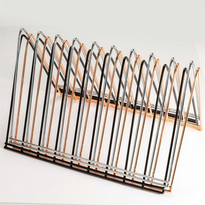 Officemate Triangle Wire Sorter - 7" Height x 7" Width x 11" Depth - Desktop - Sturdy - Black - Steel Wire - 1 Each
