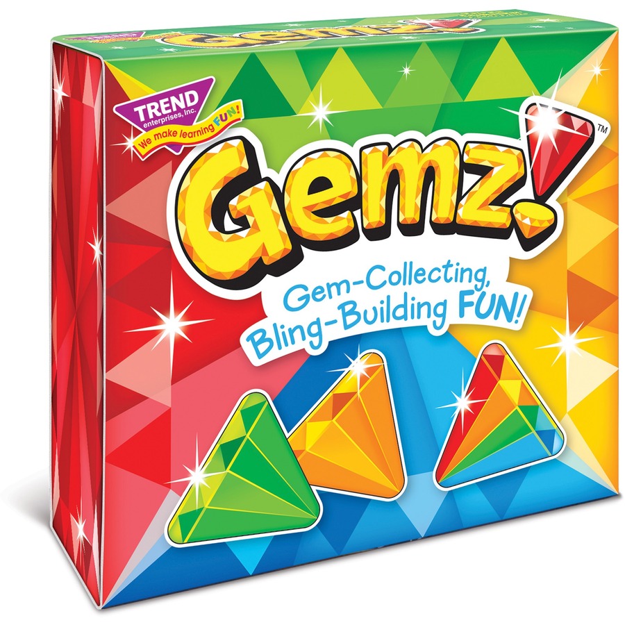 Trend Gemz! Three Corner Card Game - 63 Card(s) - Fun - 2 to 4 Players - 1 Each