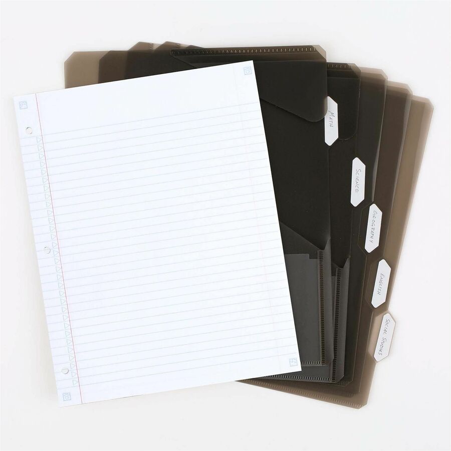 Mead Five Star Flex Hybrid NoteBinder - 1" Binder Capacity - 200 Sheet Capacity - Pocket: 2 - 5 Divider - Plastic - Mult