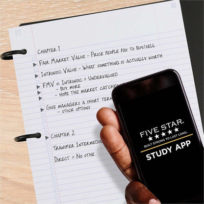 Mead Five Star Flex Hybrid NoteBinder - 1" Binder Capacity - 200 Sheet Capacity - Pocket: 2 - 5 Divider - Plastic - Mult