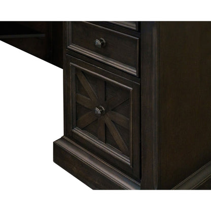 Martin Kingston Desk with Pedestal Box 1 of 2 - L-shaped - 30" Height x 66" Width x 30" Depth - Total Drawer(s): 4 - Mat