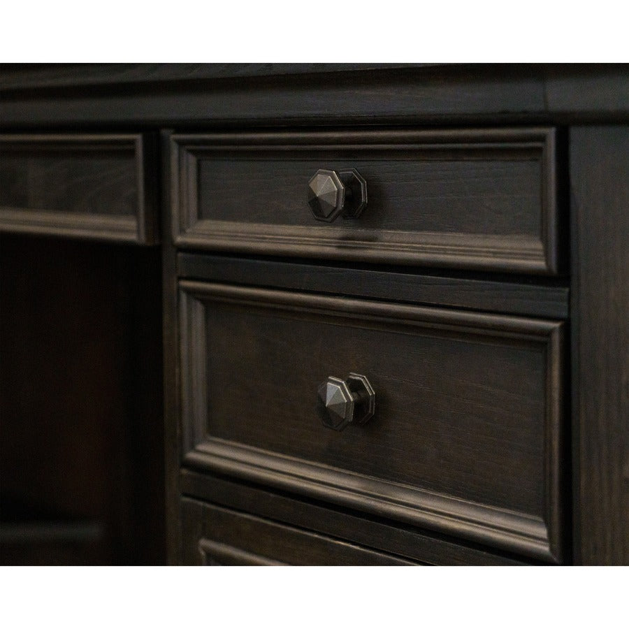 Martin Kingston Desk with Pedestal Box 1 of 2 - L-shaped - 30" Height x 66" Width x 30" Depth - Total Drawer(s): 4 - Mat