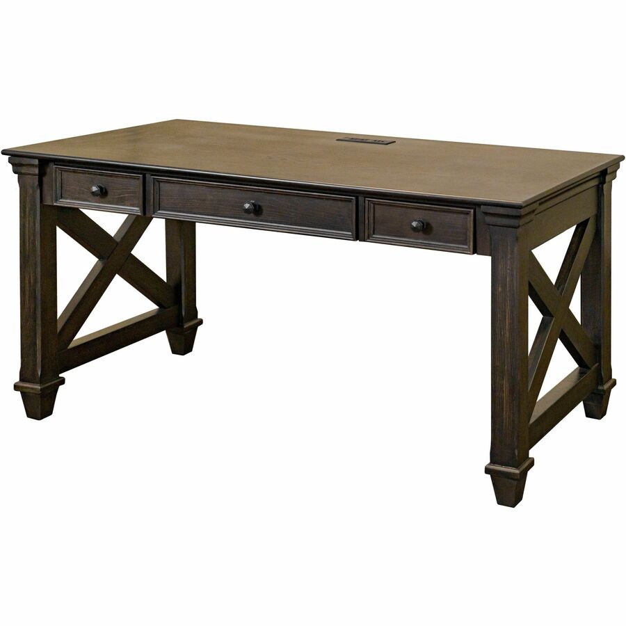 Martin Kingston Office Desking Unit - 30" Height x 60" Width x 28" Depth - Total Drawer(s): 3 - Material: Wood - 1 Each