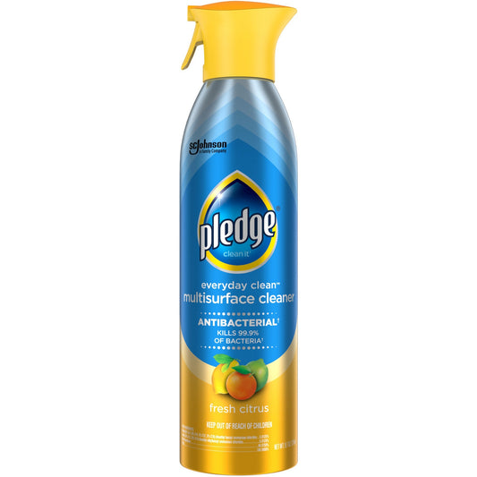 Pledge Everyday Clean Antibacterial Multisurface Cleaner - 9.7 fl oz (0.3 quart) - Fresh Citrus Scent - Anti-bacterial -