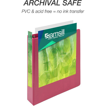 Samsill Earth's Choice Plant-based View Binders - 1 1/2" Binder Capacity - Letter - 8 1/2" x 11" Sheet Size - 3 Ring - F