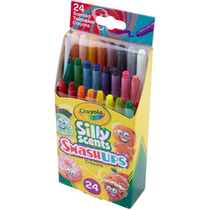 Crayola Silly Scents Mini Twistables Crayons - 5" Length - Assorted - 24 / Pack