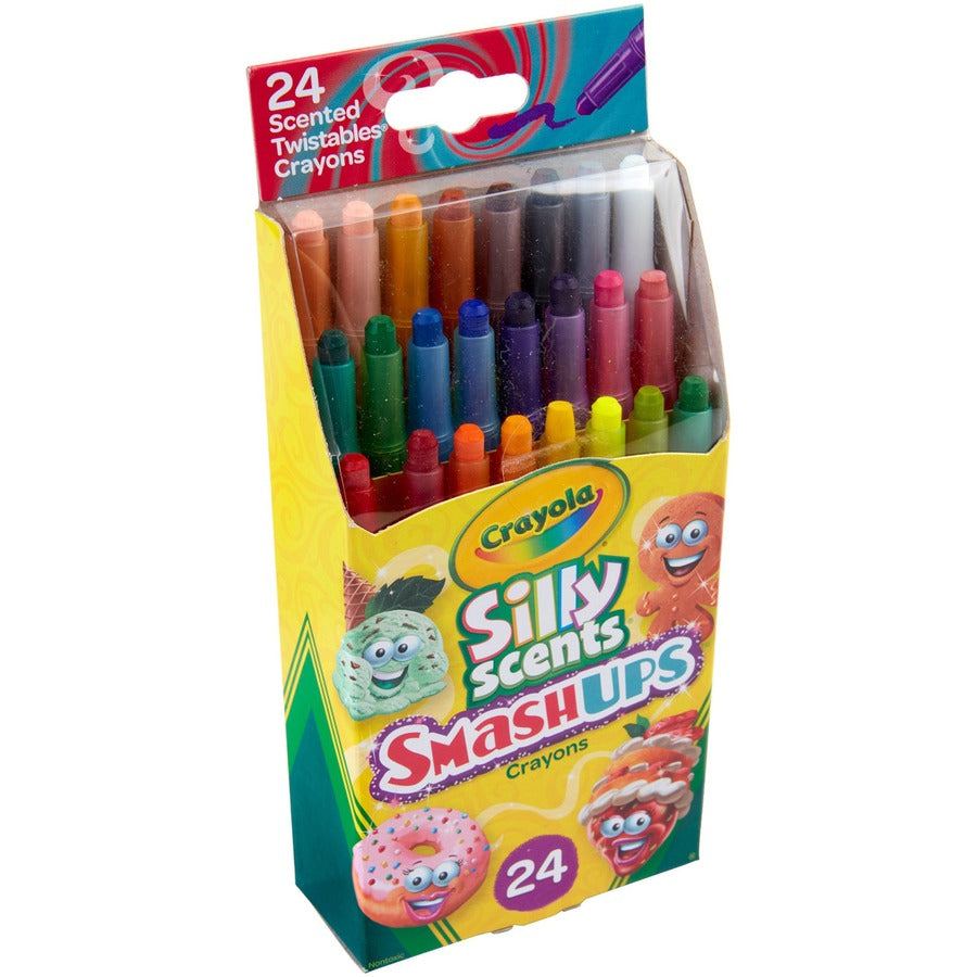 Crayola Silly Scents Mini Twistables Crayons - 5" Length - Assorted - 24 / Pack
