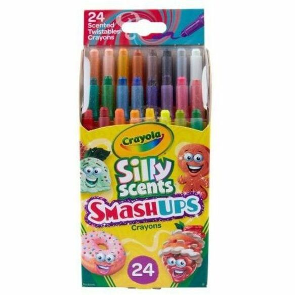 Crayola Silly Scents Mini Twistables Crayons - 5" Length - Assorted - 24 / Pack