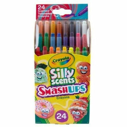 Crayola Silly Scents Mini Twistables Crayons - 5" Length - Assorted - 24 / Pack