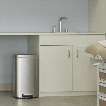 HLS Commercial Fire-Rated Soft Step Trash Can - 8 gal Capacity - 1 Each