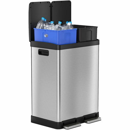 HLS Commercial Fire-Rated Soft Step Trash Can - 16 gal Capacity - 1 Each