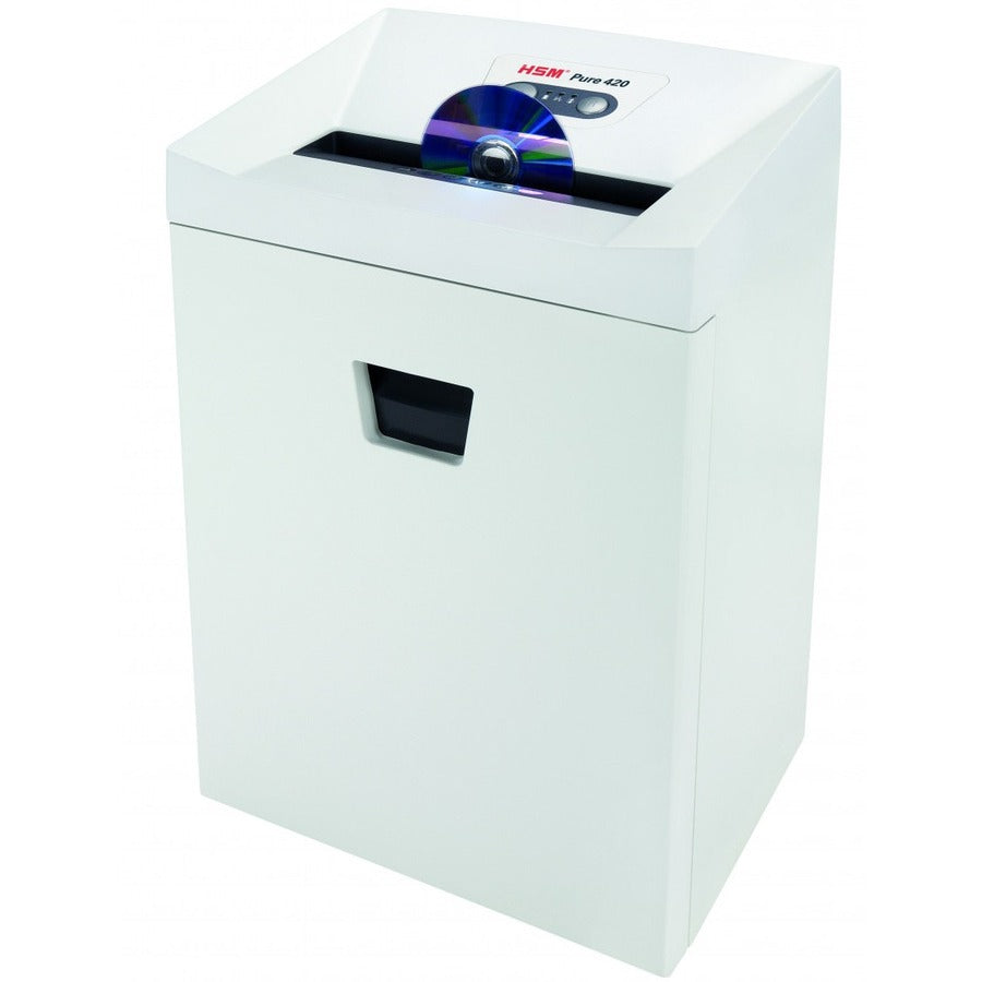 HSM Pure 420 - 1/4" - Continuous Shredder - Strip Cut - 24 Per Pass - for shredding Staples, Paper, Paper Clip, Credit C