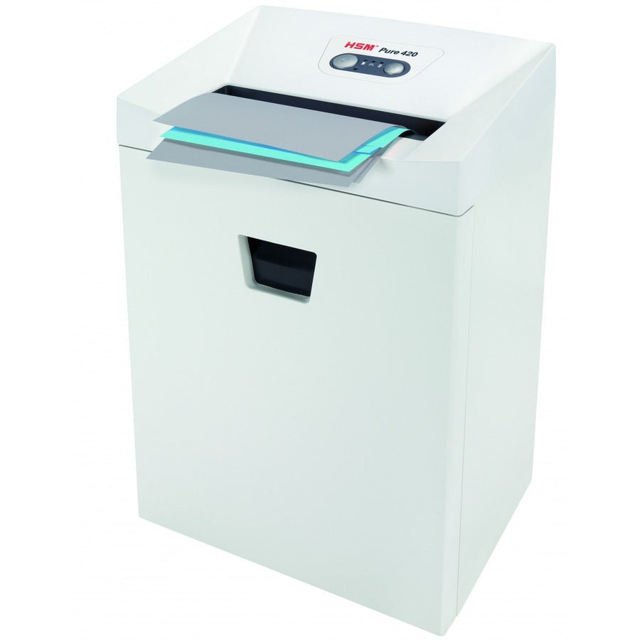 HSM Pure 420 - 1/4" - Continuous Shredder - Strip Cut - 24 Per Pass - for shredding Staples, Paper, Paper Clip, Credit C
